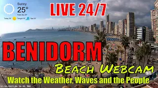 Benidorm Live Beach Cam 🇪🇸 Streamed 12th October 2023 (3-LD)