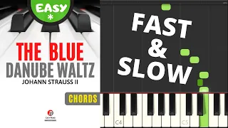 Squid Game I The Blue Danube Waltz I Strauss I Easy Piano Sheet Music for Beginners I TUTORIAL