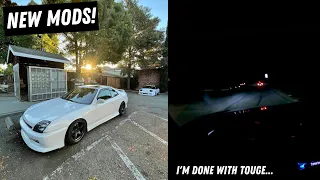 NEW MODS for the Honda Prelude! | Last Touge Run...