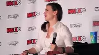 Hayley Atwell talks Chris Evans at FanExpo Canada