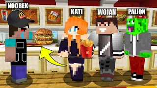 NOOBEK ZOSTAJE PRACOWNIKIEM w Mc' Donalds na Wojanowicach w Minecraft!