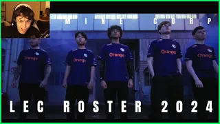 Caedrel Reacts To KCORP's 2024 LEC Roster Reveal