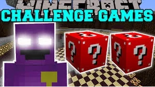 Minecraft: PURPLE MAN CHALLENGE GAMES - Lucky Block Mod - Modded Mini-Game