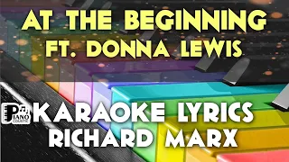 AT THE BEGINNING RICHARD MARX & DONNA LEWIS KARAOKE LYRICS VERSION PSR S975