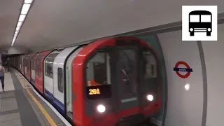 London Underground 1992 Stock - Arriving at Bank Station (Waterloo & City Line)