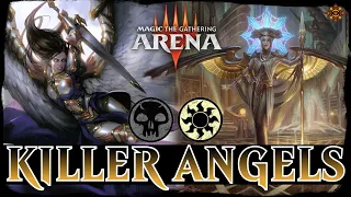 ANGELS WILL KILL YOU | MTG Arena - Orzhov Angel + Clerics Life Gain Flying Tokens Standard Deck