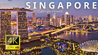 Singapore 🇸🇬 in 4K ULTRA HD HDR 60 FPS Video by Drone