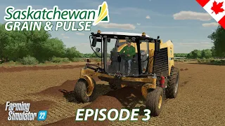 Baling Flax Straw with self propelled Vermeer baler - Saskatchewan Grain & Pulse - Episode 3 - FS22