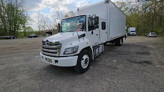 For Sale 2019 Hino 268 . 24" box truck with Factory installed  Sleeper.