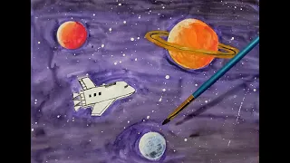Урок образотворчого мистецтва. Подорож до далеких планет.
