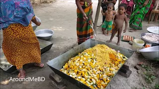 Eggs & 50 KG Vegetables Mashed Cooking / Prepared By Village Women For Charity Food To Feed Child