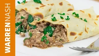 Beef, Spinach & Ricotta Pancake Recipe - Savoury Pancake Fillings - Recipes by Warren Nash