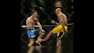 Anderson Silva || Se rompe la pierna || UFC 168