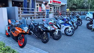 RaceInfo Motorcycle Breakfast Run in Cape Town | Accident at 14:05 | Just clean fun!