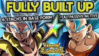 FULLY BUILT UP EZA LR VEGITO BLUE + EZA LR GOGETA BLUE ROTATION! Dragon Ball Z Dokkan Battle