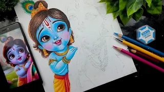 Mother's Day Drawing, Krishna and Yashoda Drawing, Krishna Drawing