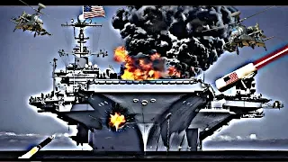 Today, the largest US aircraft carrier carrying leopard tanks was blown up by Iran in the Red Sea.