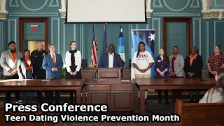 Teen Dating Violence Prevention Month Press Conference