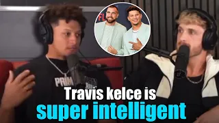 Patrick Mahomes on how Travis Kelce is SUPER INTELLIGENT in podcast
