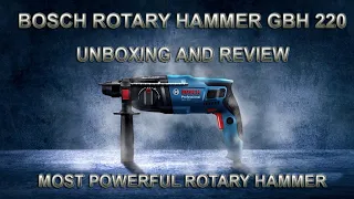 Bosch Rotary Hammer GBH 220 | Unboxing and Review | King of all Rotary Hammer By Aps Fasteners