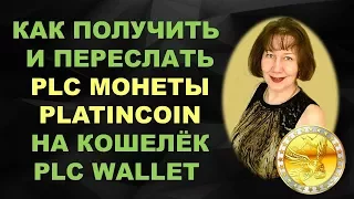 Platincoin Как получить и отправить plc монеты в кошельке PLC WALLET платинкоин