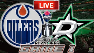 Edmonton Oilers vs Dallas Stars Game 1 LIVE Stream Game Audio | NHL Playoffs Streamcast & Chat