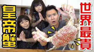 （喪屍老爸廚房#1）全世界最貴的螃蟹，牠螯的破壞力超恐怖!!超稀有的皇帝蟹!!