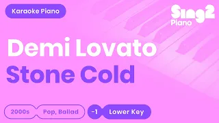 Stone Cold (Lower Key - Piano karaoke demo) Demi Lovato