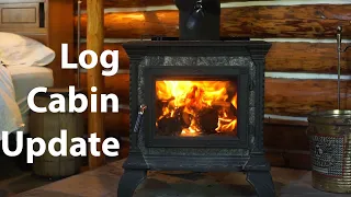 Log Cabin Update Wood Stove Info - Log Cabin Questions & Answers Tips & Tricks Before Winter Begins