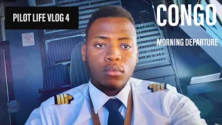 Early Departure from Congo - Morning Workout & Breakfast before Takeoff | PILOT LIFE VLOG 4