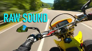 Suzuki DRZ 400 RAW Sound || Leovince X3 || No Windnoise || 4K