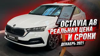 Рельные Цены на новую Skoda Octavia A8 в Декабре 2021