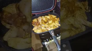 GRILLING CHICKEN USING A DOUBLE GRILL PAN😋😋