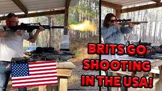 BRITS Go SHOOTING in ALABAMA (GUN RANGE)