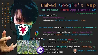 How to Embed Google's Map in Windows Form Application C#
