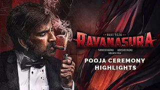 Ravanasura Movie Pooja Ceremony Highlights | Mass Maharaja Ravi Teja | Megastar Chiranjeevi