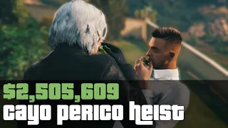 GTA ONLINE CAYO PERICO HEIST NEW SOLO GOLD GLITCH $2,505,609