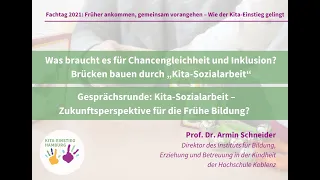 Kita-Einstieg Hamburg | Fachtag 2021 | Impulsvortrag und Gesprächsrunde zur „Kita-Sozialarbeit“