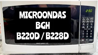 Microondas BGH B220D  y B228D USO BASICO, como funciona