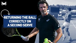 Returning the Ball Correctly on a Second Serve