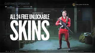 How to Unlock All 24 FREE Warzone/MW Skins