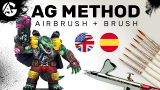 How to Use the AIRBRUSH + the BRUSH / Como Usar el AEROGRAFO + el PINCEL ✅