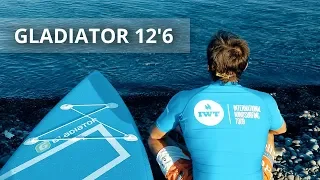 Тест САП доски GLADIATOR 12,6 на Черном море  SUP surfing