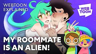 MY ROOMMATE IS AN ALIEN! | Down To Earth Explained | WEBTOON