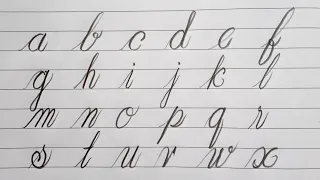 How to write English cursive writing a to z🖊Writing small alphabets in cursive | Cursive writing