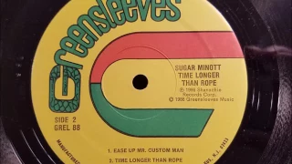 Sugar Minott - Time Longer Than Rope w/ Version - Greensleeves LP - 1986