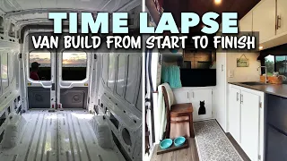 DIY van conversion: $7K & 2.5 years by couple with no experience | Full Van Build Time Lapse