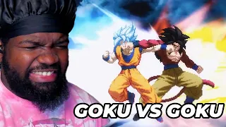 GT Goku  Disrespected Super Goku! Super saiyan 4 vs Super Saiyan Blue