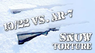 10/22 and AR-7 Extreme Snow Torture Test | Which one will win? | Ruger vs. Henry gun review