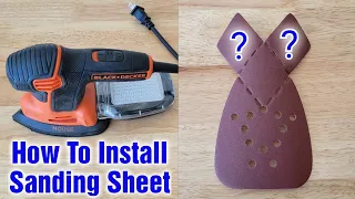 Black And Decker Mouse Sander How To Change Sandpaper